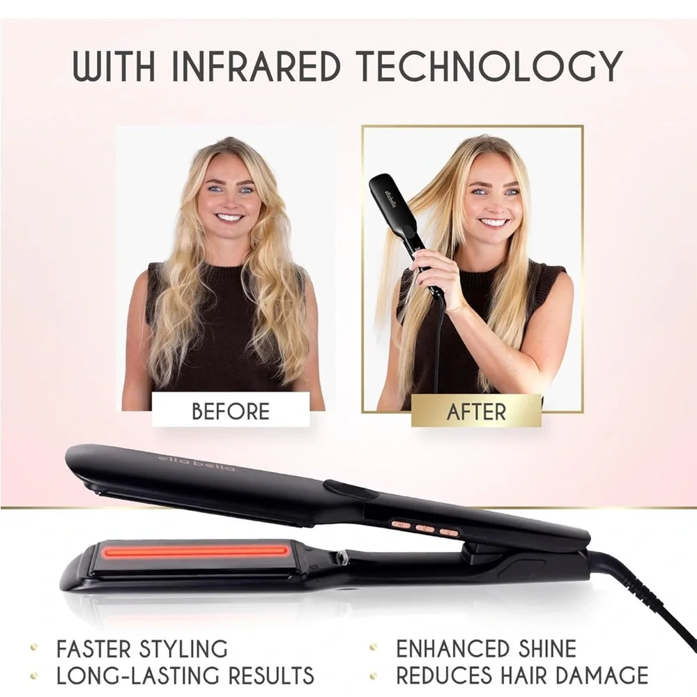 Titanium flat iron hair straightener - Picture 5 of 11
